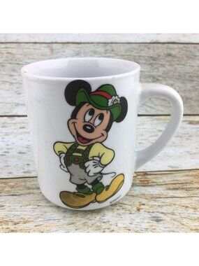 Vintage Reutter MICKEY MOUSE Porcelain Germany Disney Coffee Tea 3.5" Cup Mug